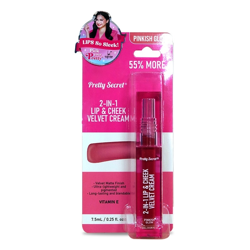 2-In-1 Lip and Cheek Velvet Cream Pinkish Glow 3ML