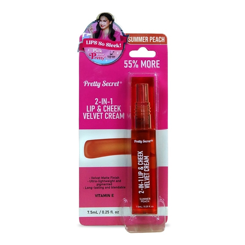 2-In-1 Lip and Cheek Velvet Cream Summer Peach 3ML