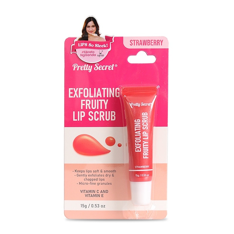 PRETTY SECRET Exfoliating Lip Scrub Strawberry15g