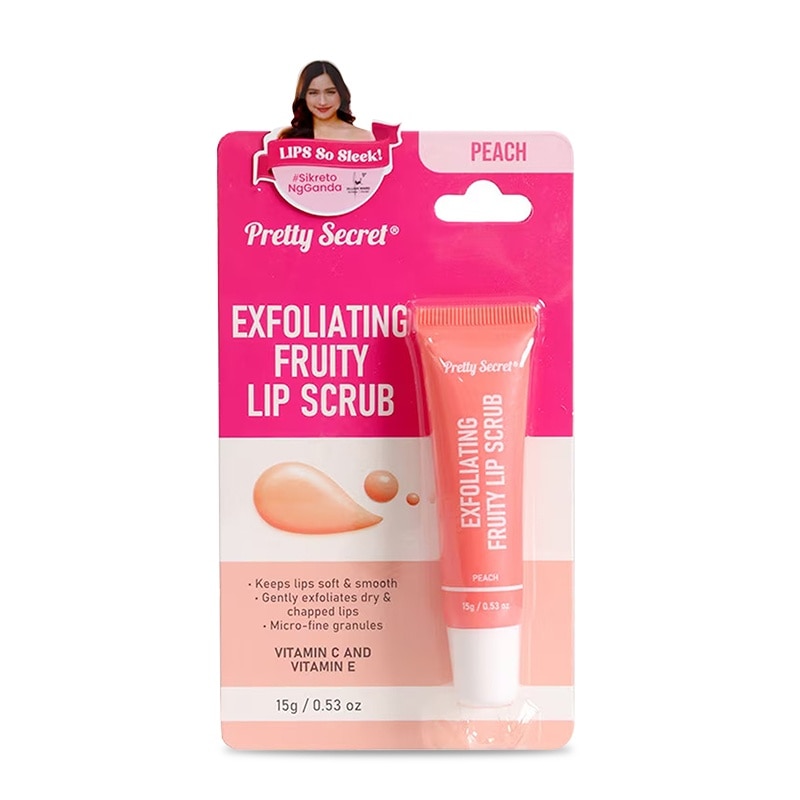PRETTY SECRET Exfoliating Lip Scrub Peach 15g