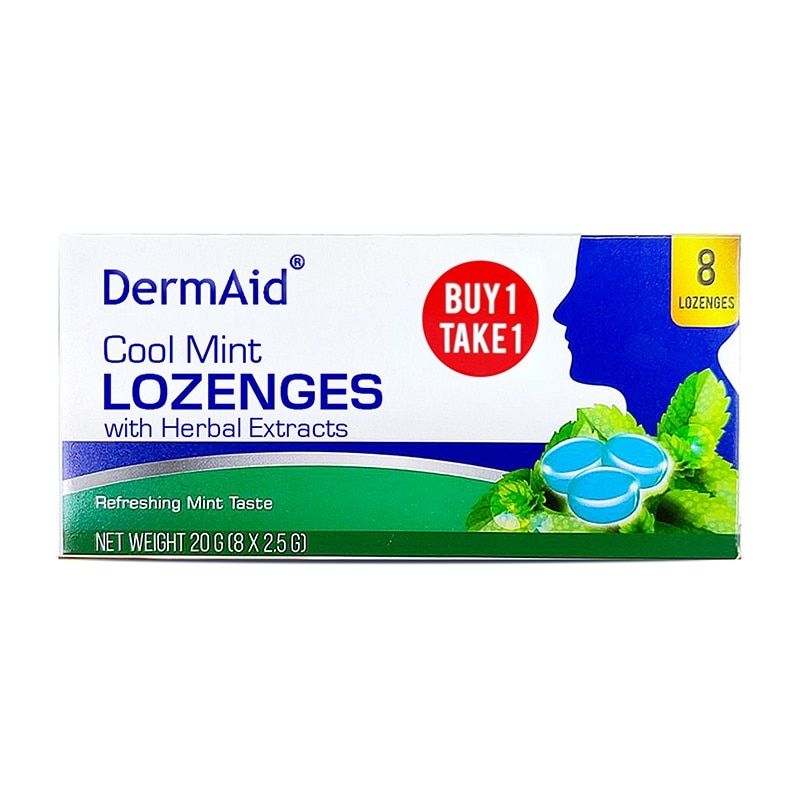 Dermaid Crelief Cool Mint Lozenges 8S