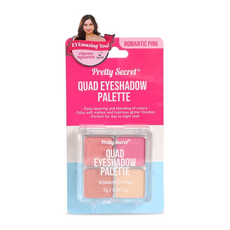 Quad Eyeshadow Palette - Romantic Pink 7g