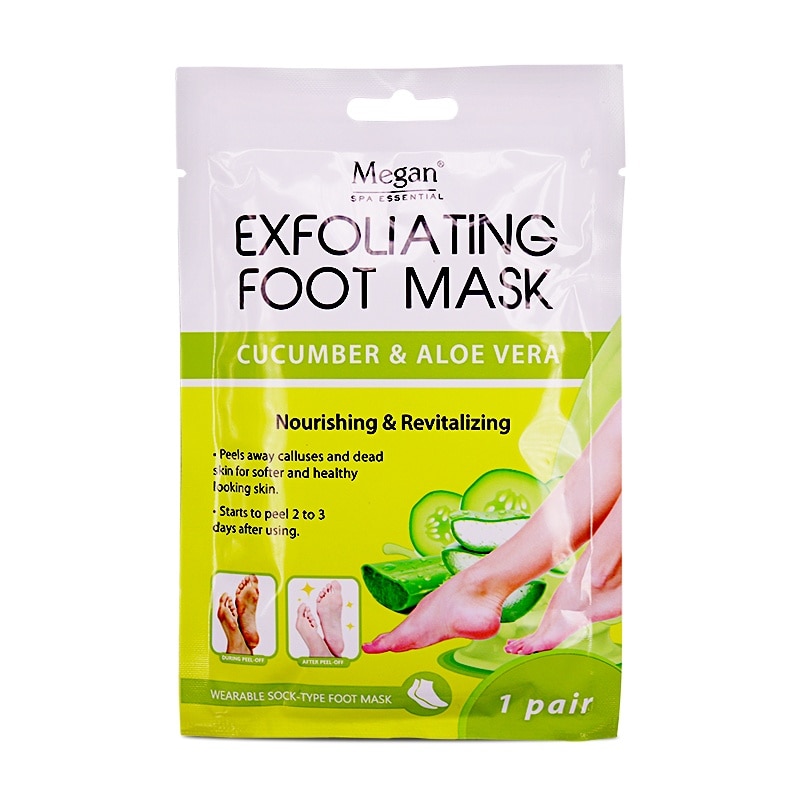 Megan Exfoliating Foot Mask - Cucumber & Aloe Vera