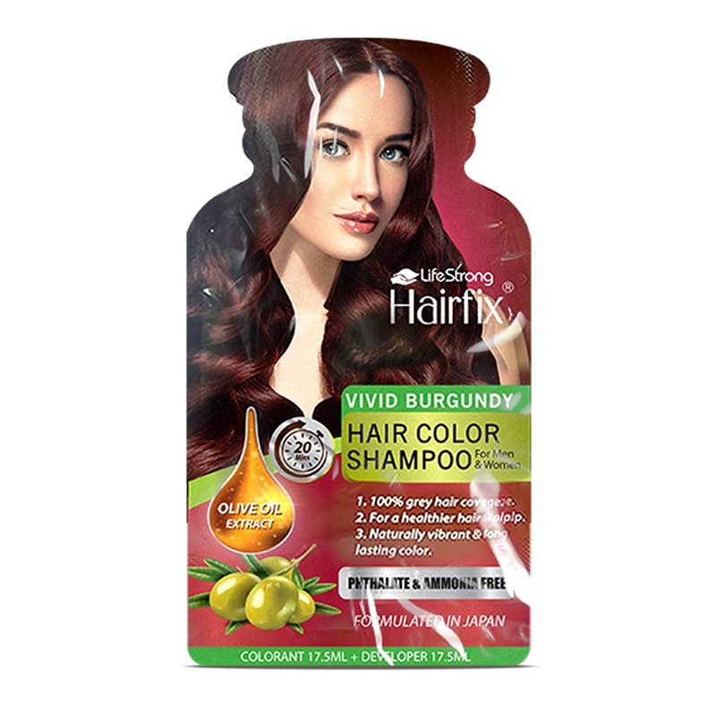 HAIRFIX Hair Color Shampoo 35ml Vivid Burgundy