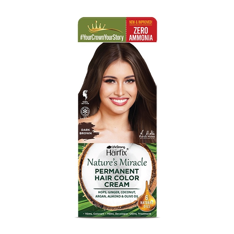 HAIRFIX Nature's Miracle Permanent Color Cream 220ml - Dark Brown
