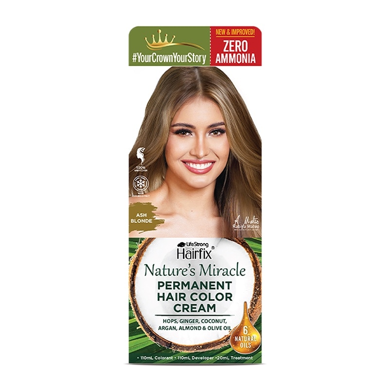 Hairfix Nature's Miracle Permanent Color Cream 220ml - Ash Blonde
