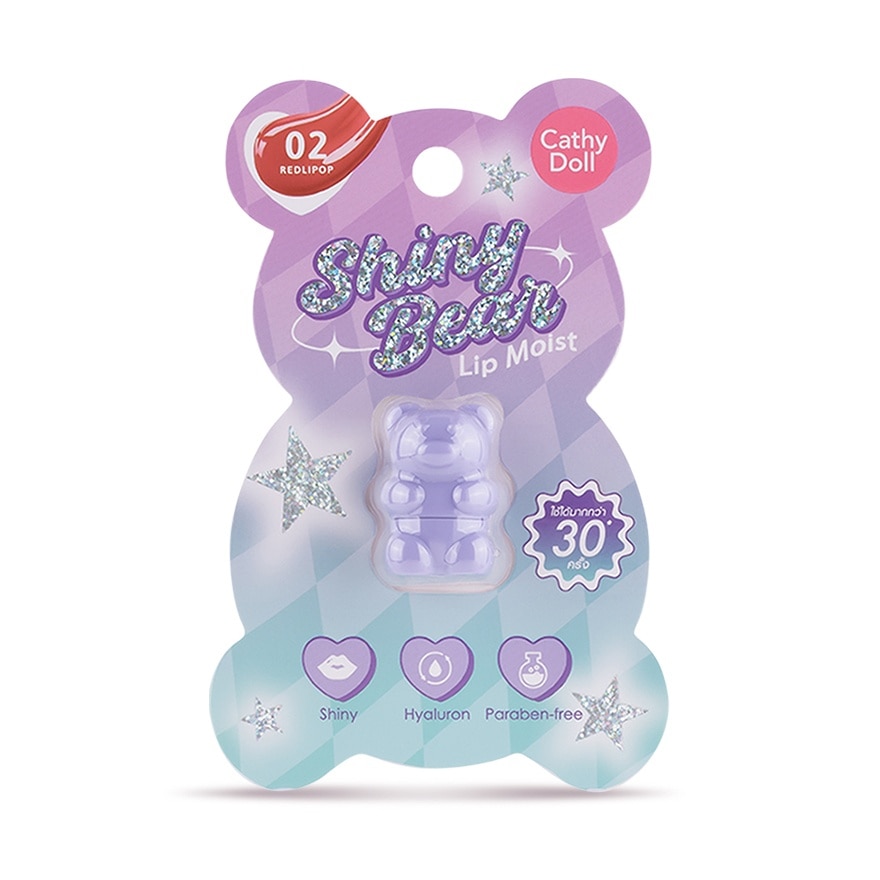 CATHY DOLL Shiny Bear Lip Moist 02 Redlipop 1.1g