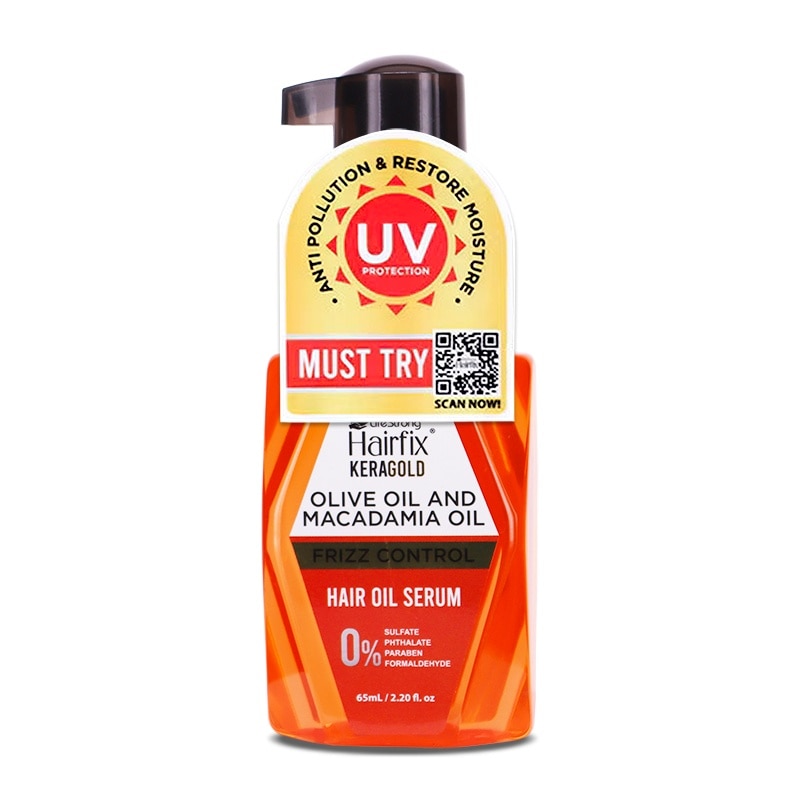 HAIRFIX Keragold Hair Olive Oil and Macadamia Oil Serum Frizz Control 65ml