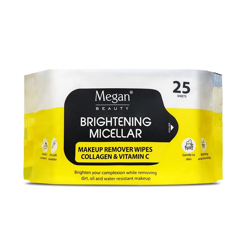 MEGAN Beauty Brightening Micellar Remover Wipes 25 Sheets