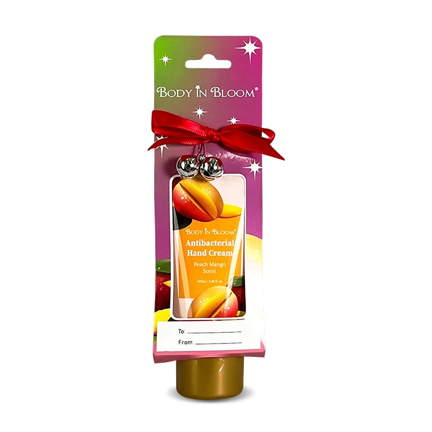 BODY IN BLOOM Antibacterial Hand Cream Peach Mango Scent 100ml Gift Set