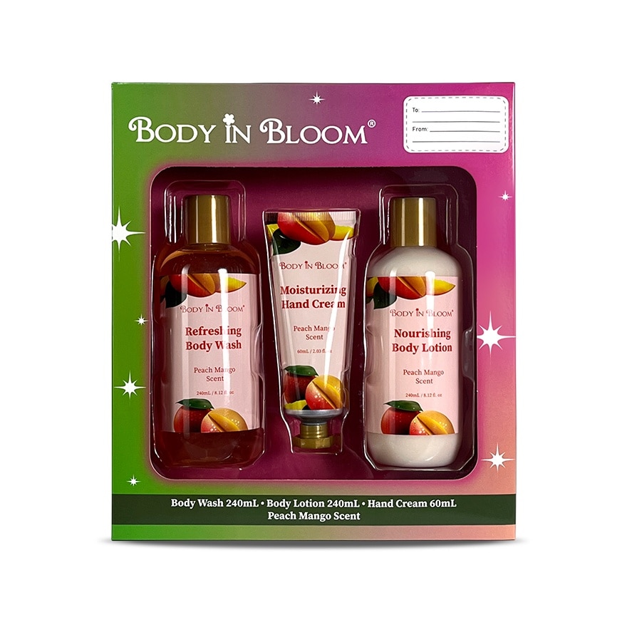 BODY IN BLOOM Body Care Peach Mango Scent Gift Set