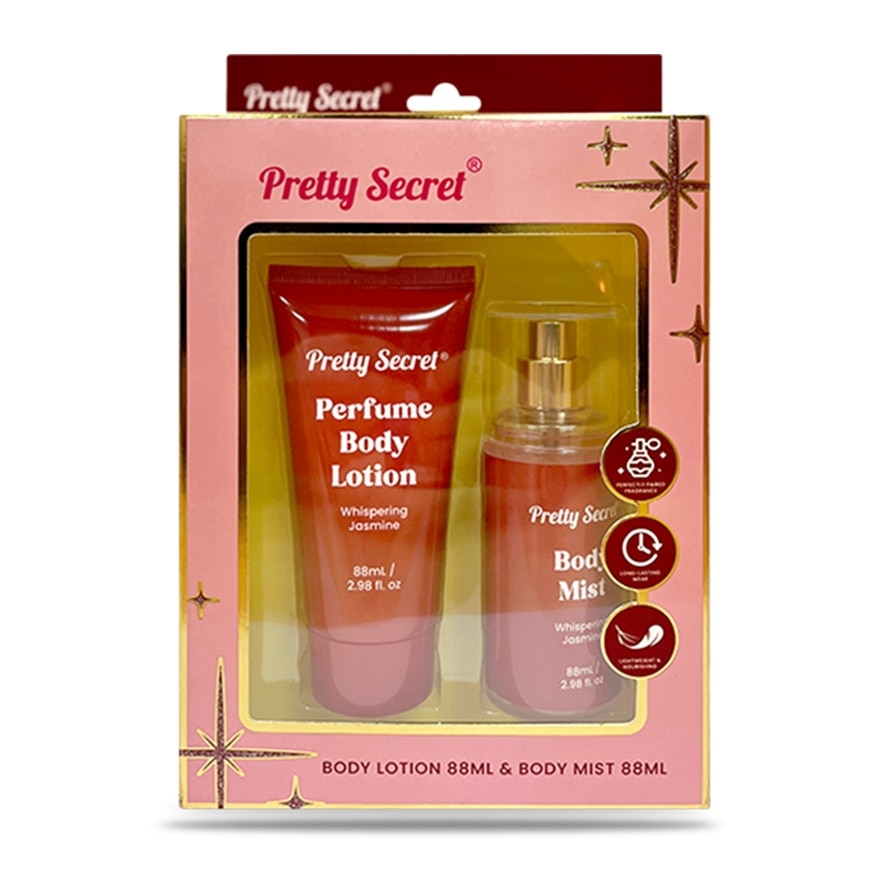PRETTY SECRET Body Lotion x Mist Whispering Jasmine Gift Set