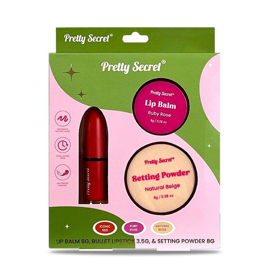 PRETTY SECRET Lips and Face Make-Up Gift Set