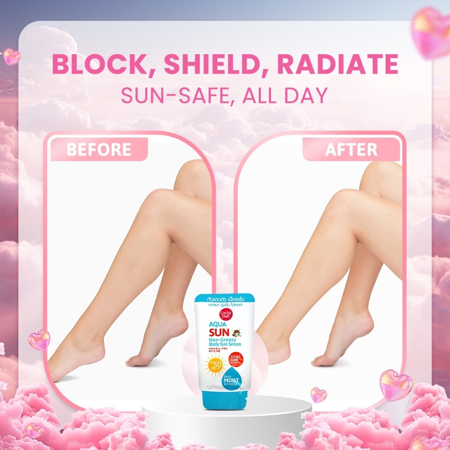 Aqua Sun Non Greasy Body Sun Serum SPF50 PA+++ 10ml