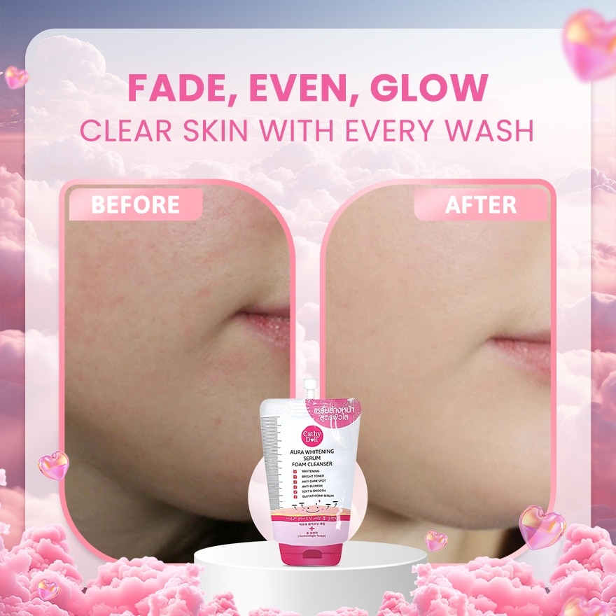 Aura Whitening Serum Foam Cleanser 12ml
