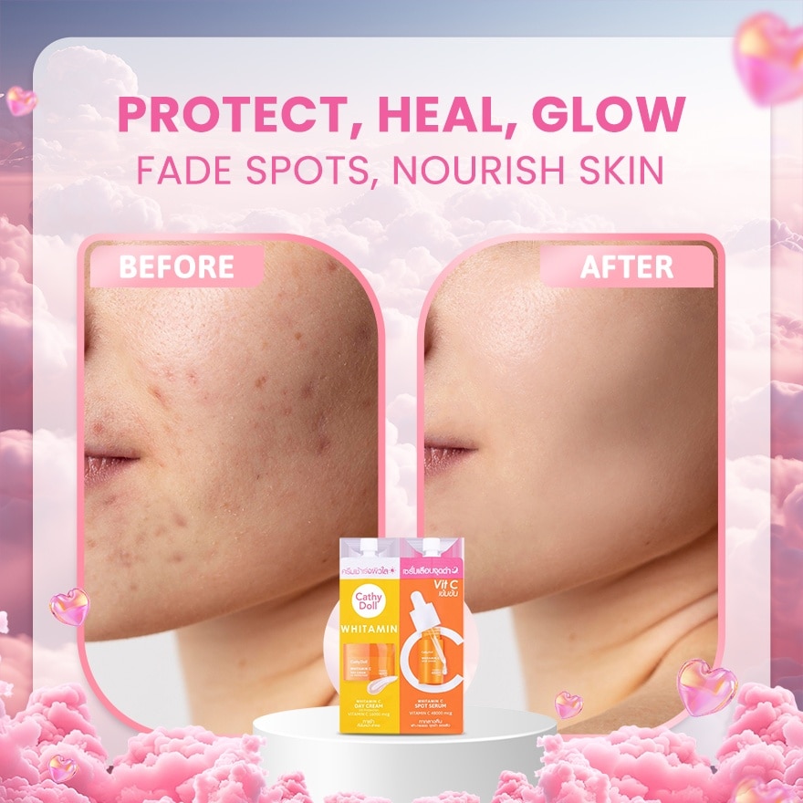 Whitamin C Day Cream & Whitamin C Spot Serum 6ML + 6ML
