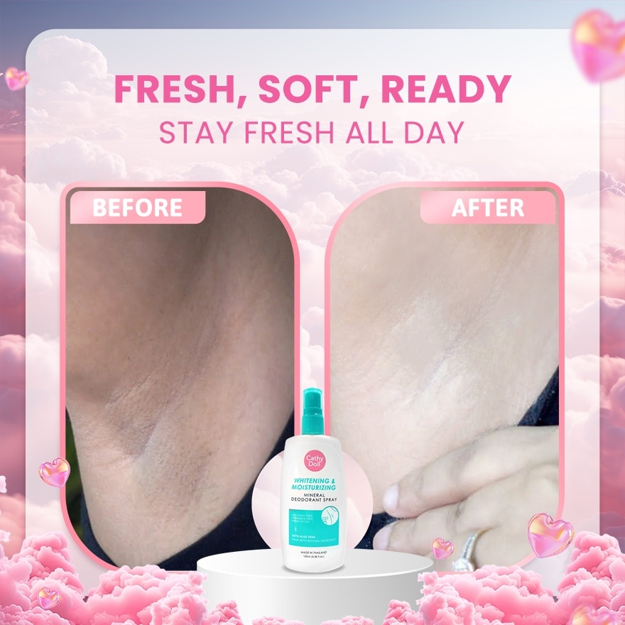 Whitening & Moisturizing Mineral Deodorant Spray 100ml