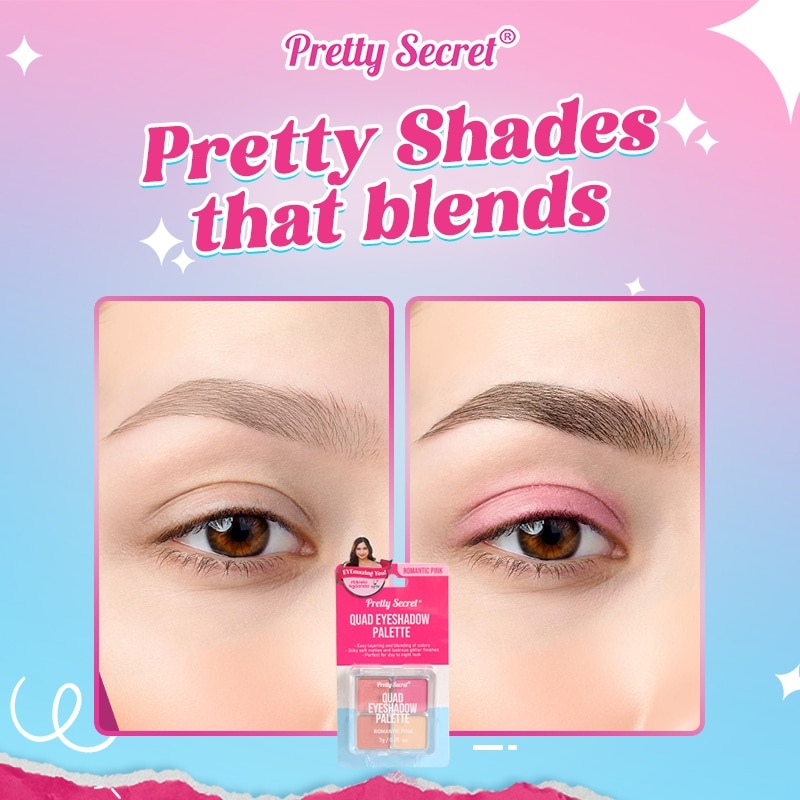 Quad Eyeshadow Palette - Romantic Pink 7g