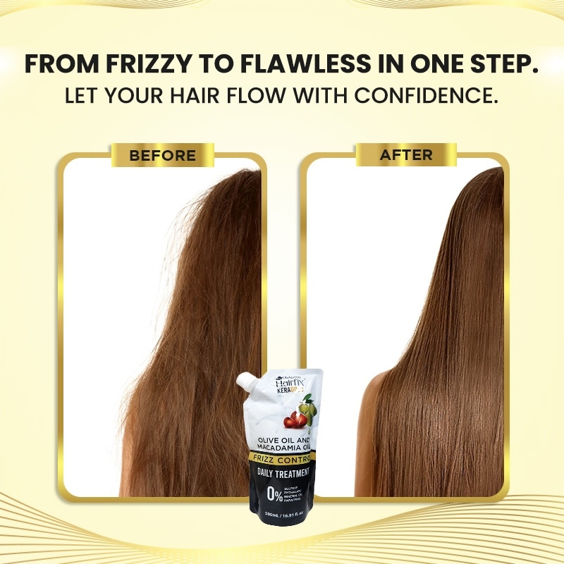 HAIRFIX Keragold Olive and Macadamia Oil Frizz Control Treatment 500ml