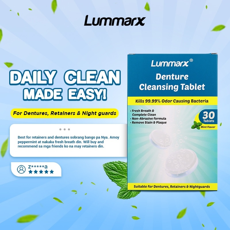 LUMMARX Denture Cleansing Tablet (Sold Per Piece)