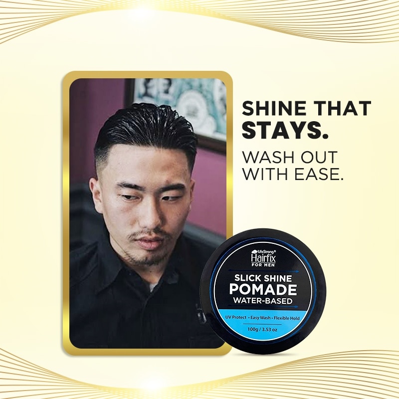 HAIRFIX for Men Slick Shine Pomade Water Based 100g
