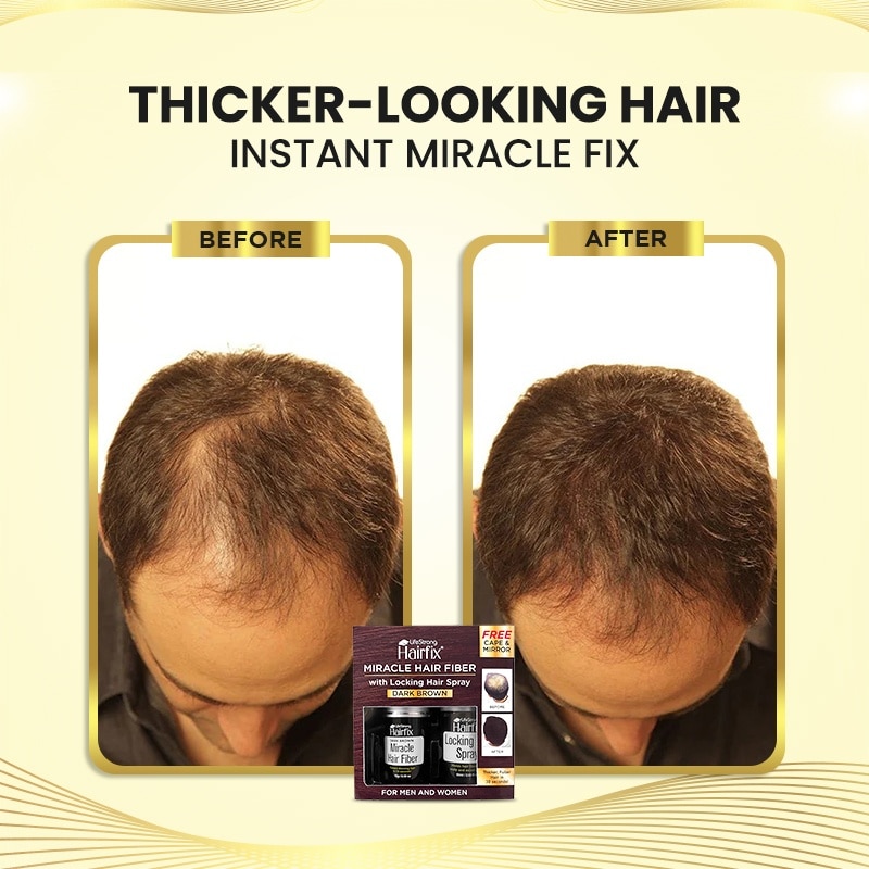 HAIRFIX Miracle Hair Fiber Set - Dark Brown