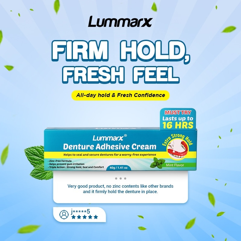 LUMMARX Denture Adhesive Cream