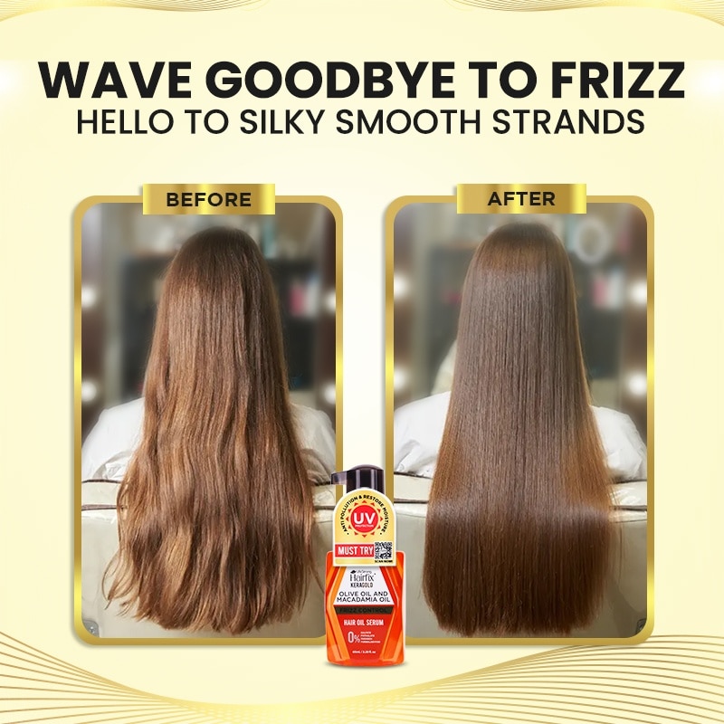 HAIRFIX Keragold Hair Olive Oil and Macadamia Oil Serum Frizz Control 65ml