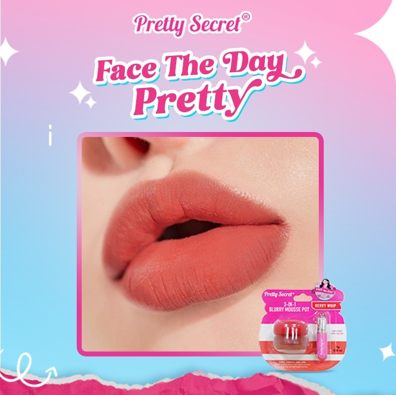 PRETTY SECRET 3in1 Blurry Mousse Pot Berry Whip 5g