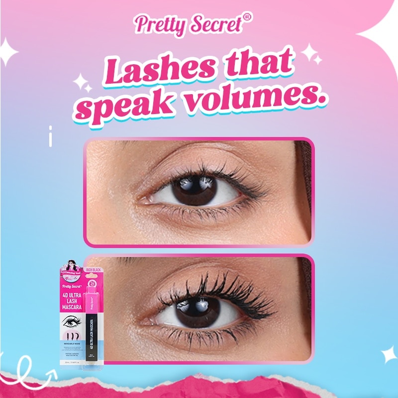 PRETTY SECRET 4D Ultra Lash Mascara Rich Black 20ml