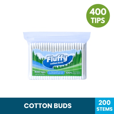 FLUFFY - Cotton Buds 200 Stems 400 Tips