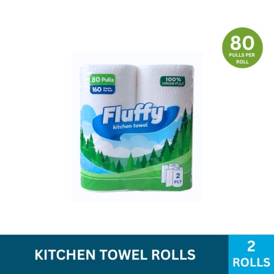 FLUFFY Kitchen Towel 2 ply 2 rolls