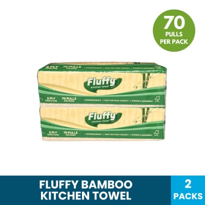 FLUFFY - FLUFFY Bamboo Kitchen Towel 70s x2