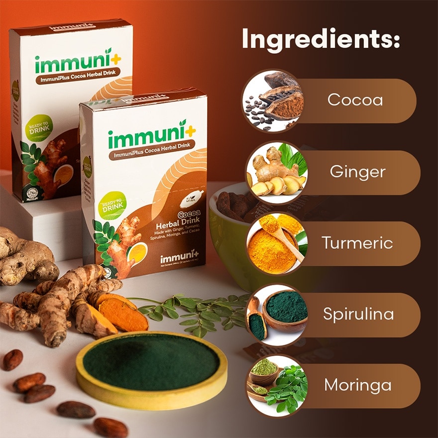 IMMUNIPLUS Cocoa Herbal Drink 12ml image