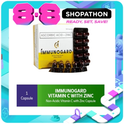 IMMUNOGUARD - Ascorbic Acid + Zinc 500mg/ 10mg Capsule (sold per piece) image
