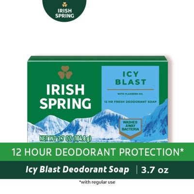 IRISH SPRING Icy Blast Bar Soap 104g Singles