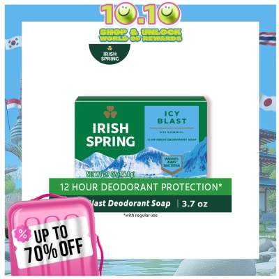 IRISH SPRING Icy Blast Bar Soap 104g Singles