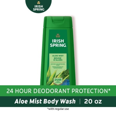 IRISH SPRING Aloe Mist Moisturizing Face + Bodywash 20oz