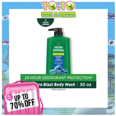 IRISH SPRING Moisture Blast Moisturizing Face + Bodywash 30oz