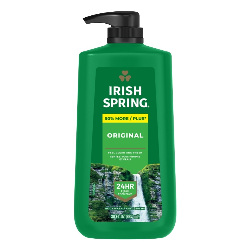 Irish Spring Original Clean Body Wash 30 oz. Pump image