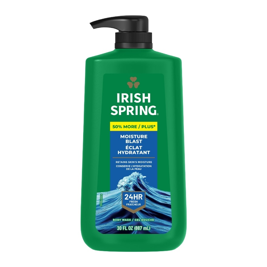 Irish Spring Moisture Blast Body Wash 30 oz. Pump image