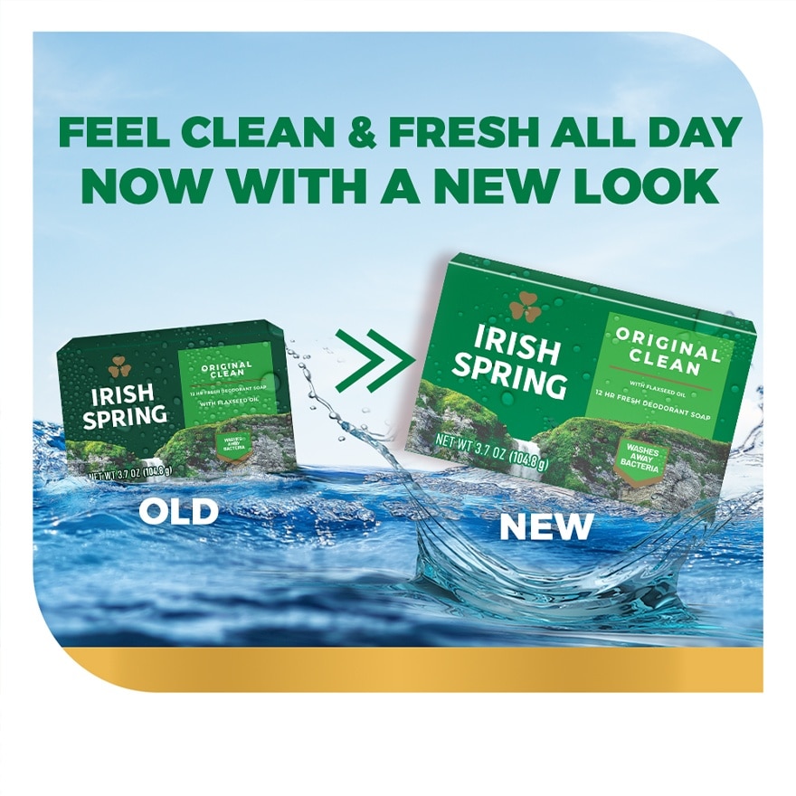 Irish Spring Original Clean Body Bar Soap 3.7 oz. image