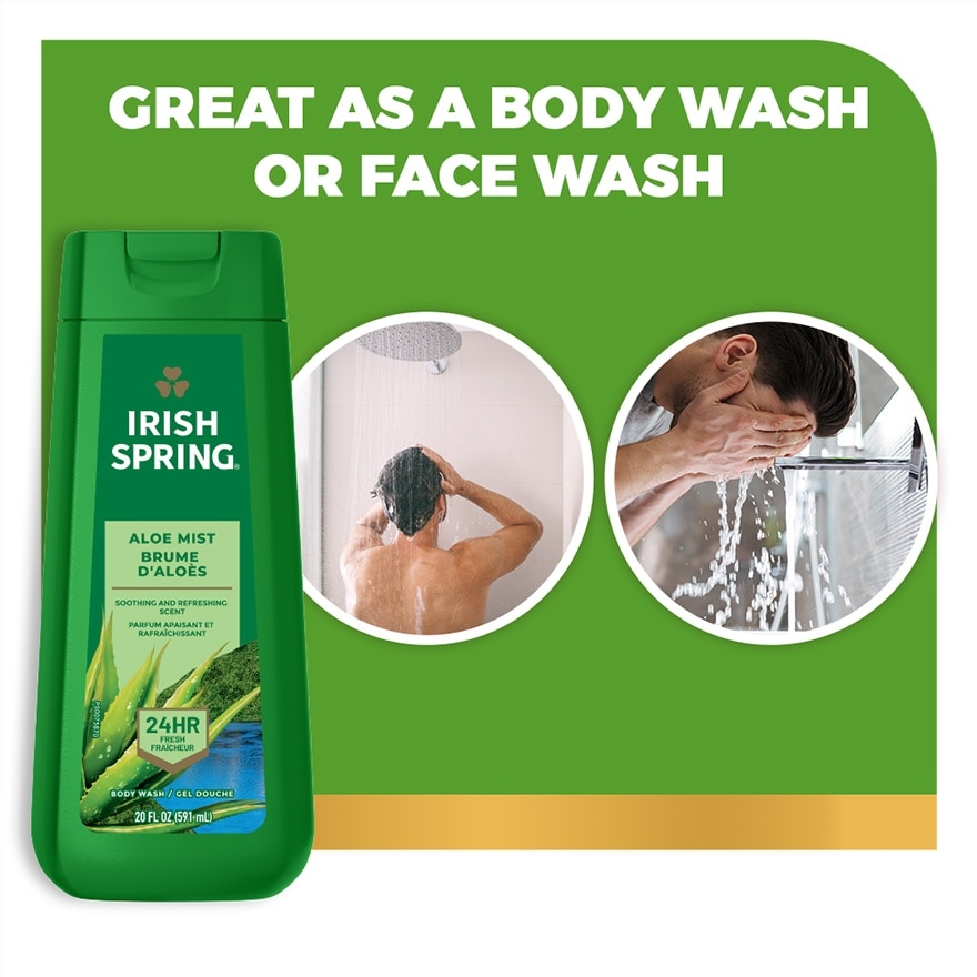 Irish Spring Aloe Mist Body Wash 20 oz. image