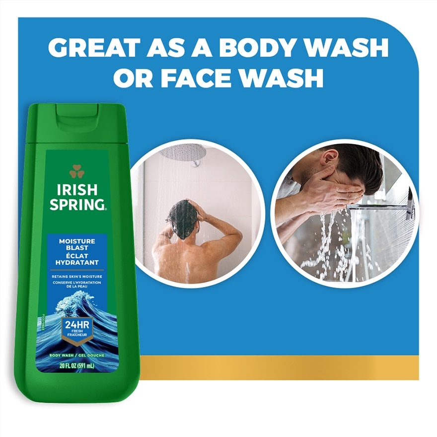 Irish Spring Moisture Blast Body Wash 20 oz. image