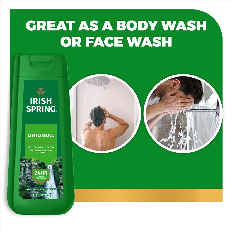 Irish Spring Original Clean Body Wash 30 oz. Pump image