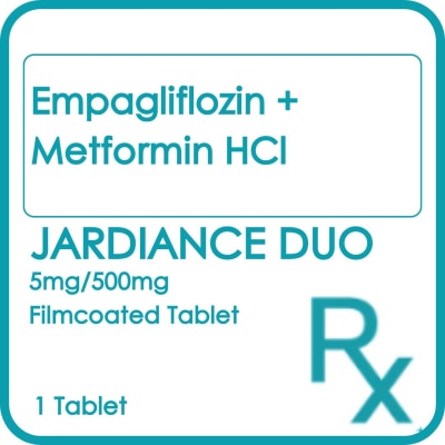 JARDIANCE Empagliflozin + Metformin Hcl 5mg/500mg 1 Tablet [Prescription Required]