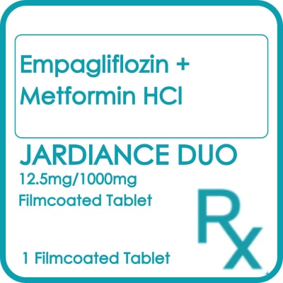 JARDIANCE Empagliflozin + Metformin HCl 12.5mg/1000mg 1 Filmcoated Tablet [PRESCRIPTION REQUIRED]