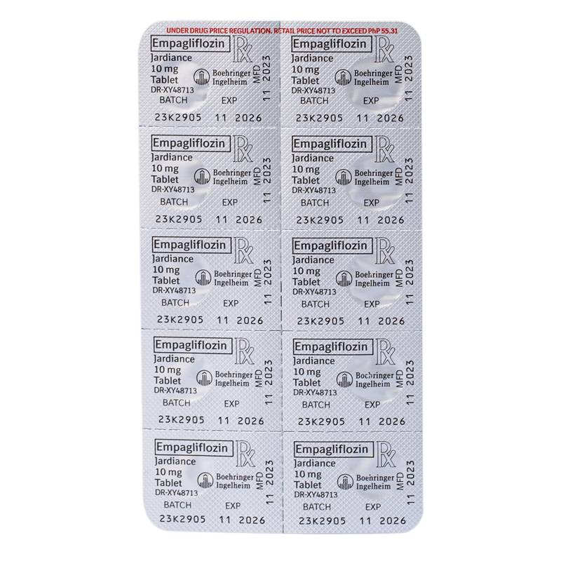JARDIANCE  Empagliflozin 10mg 1 Filmcoated Tablet [PRESCRIPTION REQUIRED]