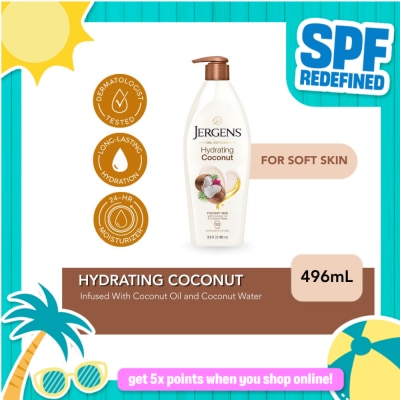 JERGENS - Oil Infused Hydrating Coconut 496ml