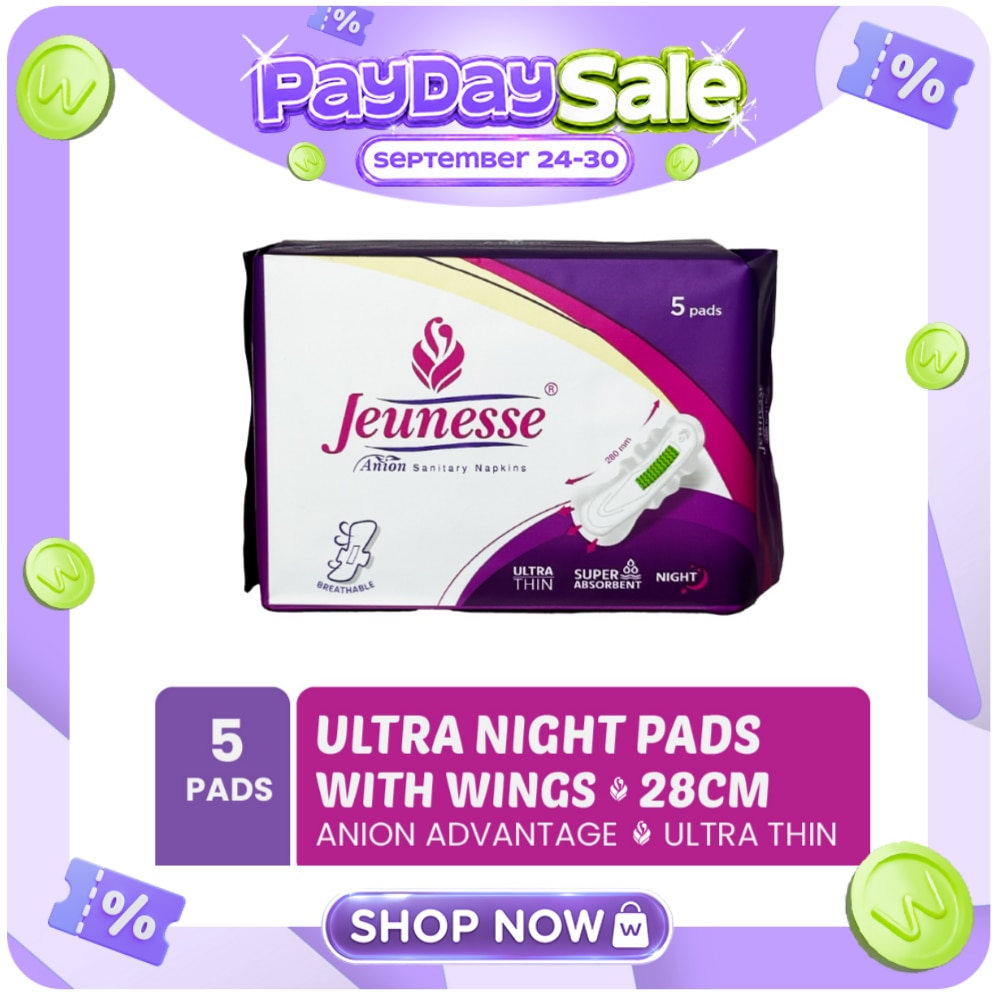 Anion Sanitary Napkin Ultra Absorbent Night With Wings 5 Pads image